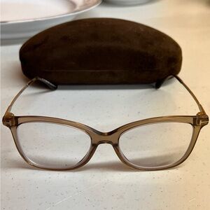 Tom ford Elegant Brown Eyewear with Case